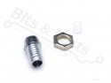 LED fitting/armatuur  3mm metaal chrome